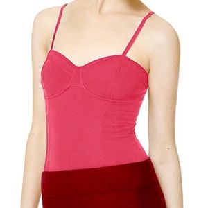 💸 $2 ADD-ON Aritzia Talula Hot Pink Bustier Tank Top